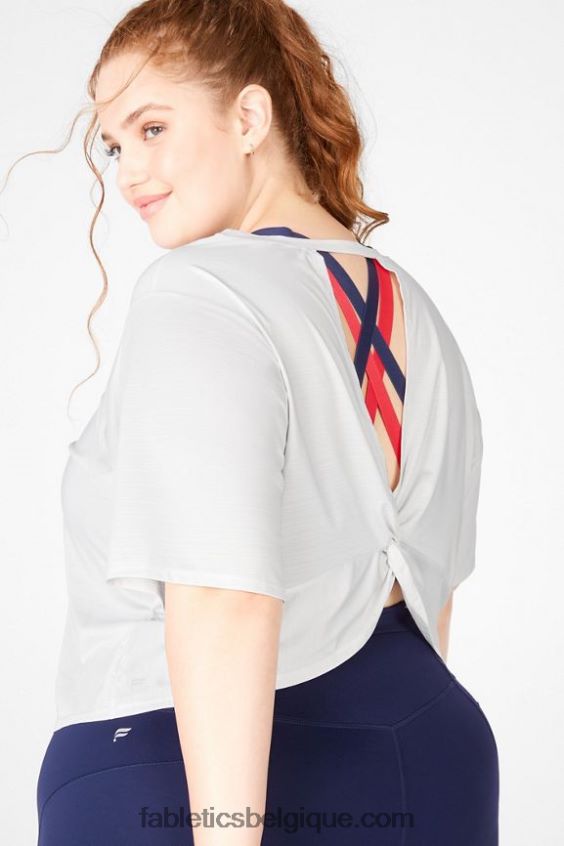 t-shirt à dos torsadé écoresponsable femmes Fabletics 404P0T2115 défense