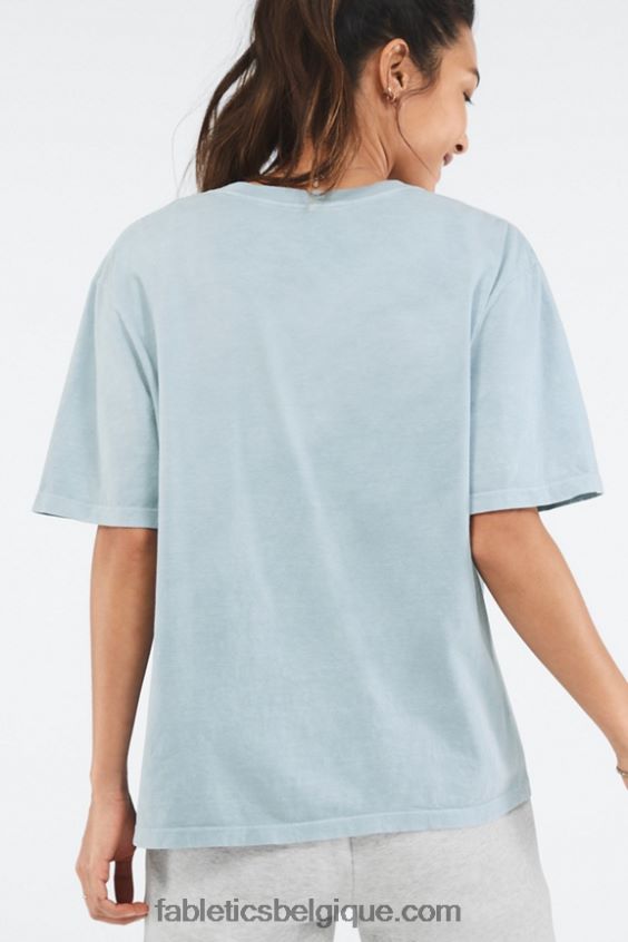 t-shirt petit ami femmes Fabletics 404P0T2085 véritable lumière indigo