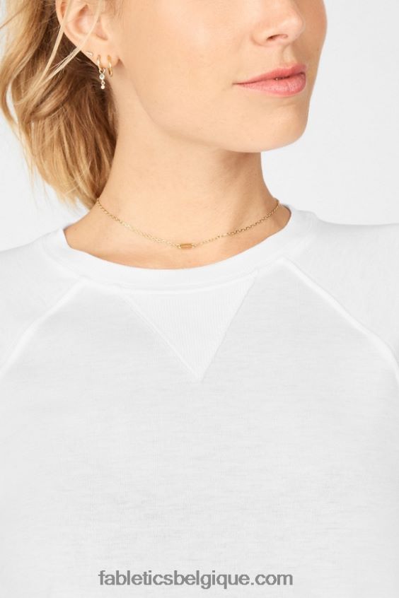t-shirt raglan à manches courtes loveday femmes Fabletics 404P0T2091 blanc
