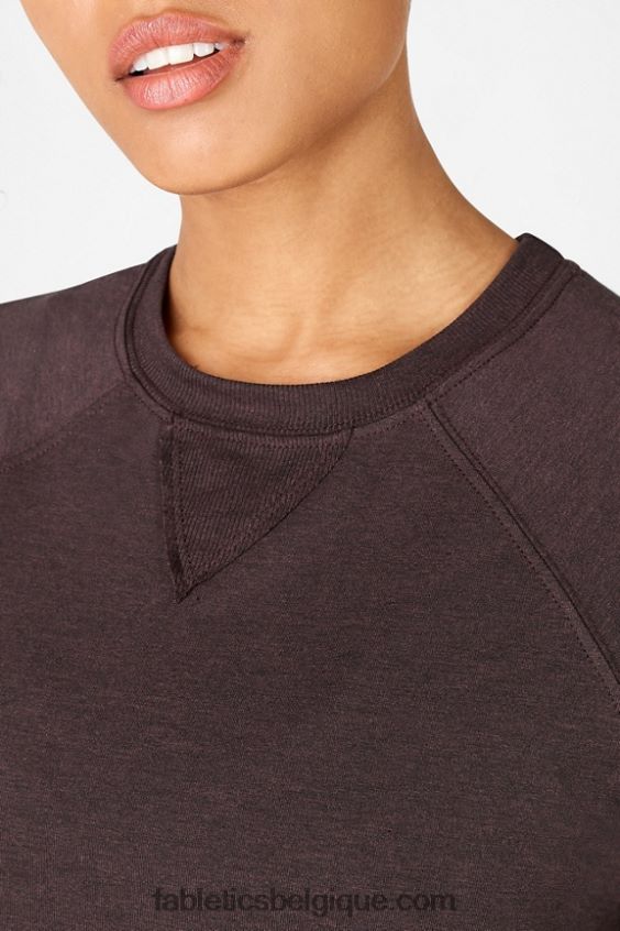 t-shirt raglan à manches courtes loveday femmes Fabletics 404P0T2104 bruyère rouille