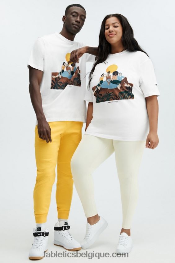 t-shirt unisexe harmonie femmes Fabletics 404P0T2076 danseur de nuage