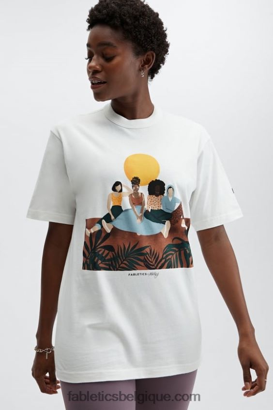 t-shirt unisexe harmonie femmes Fabletics 404P0T2076 danseur de nuage