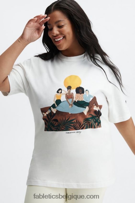 t-shirt unisexe harmonie femmes Fabletics 404P0T2076 danseur de nuage