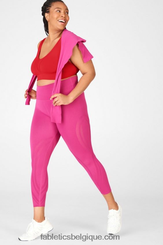 haut à manches longues corey sculptknit femmes Fabletics 404P0T2699 très baie