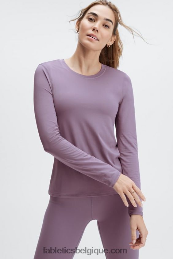 haut à manches longues phoenix lite femmes Fabletics 404P0T2613 chardon