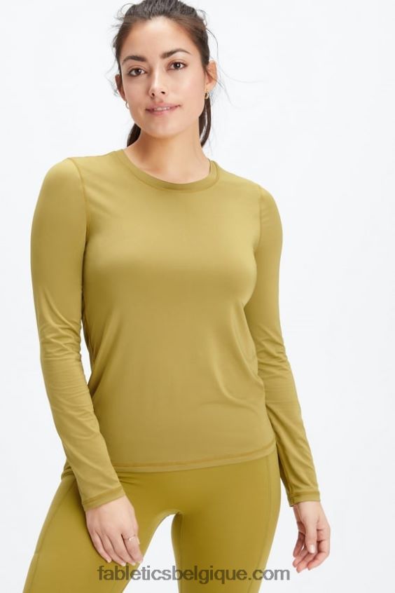 haut à manches longues phoenix lite femmes Fabletics 404P0T2617 thym