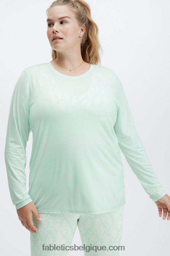 haut à manches longues phoenix lite femmes Fabletics 404P0T2620 glaçon
