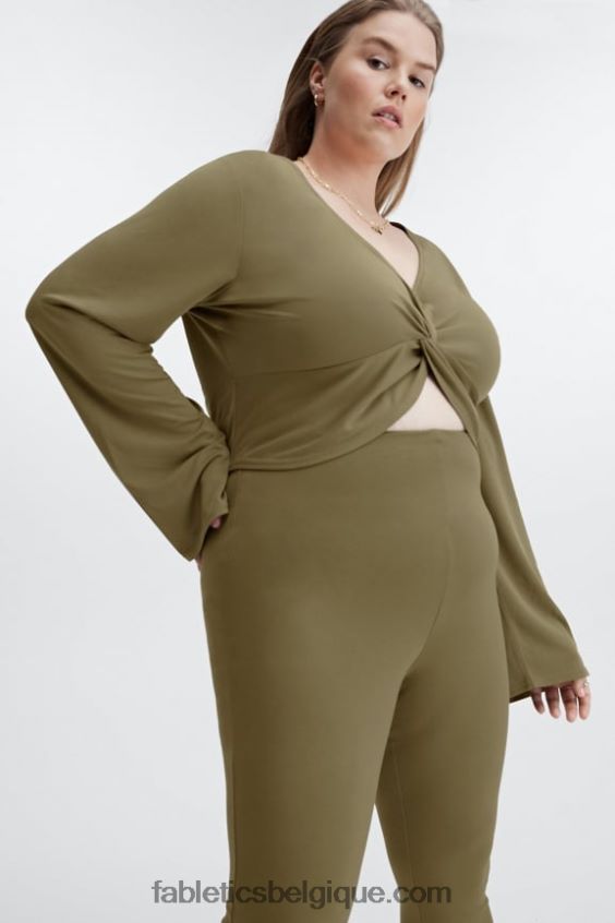 haut torsadé sur le devant en maille élégante femmes Fabletics 404P0T2668 oiseau de nuit