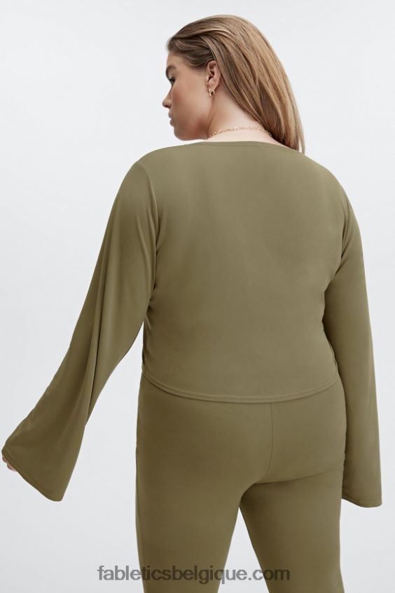 haut torsadé sur le devant en maille élégante femmes Fabletics 404P0T2668 oiseau de nuit
