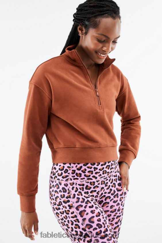 pull demi zip kat femmes Fabletics 404P0T2691 Java