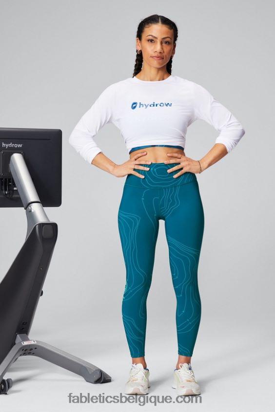 t-shirt à manches longues dry-flex femmes Fabletics 404P0T2598 hydrow blanc