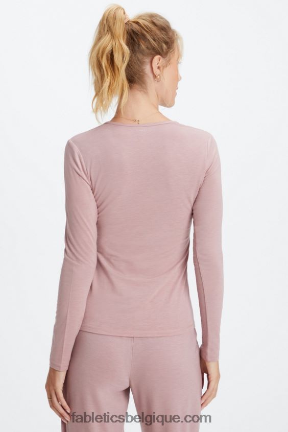 t-shirt à manches longues femmes Fabletics 404P0T2637 poussière de traînée