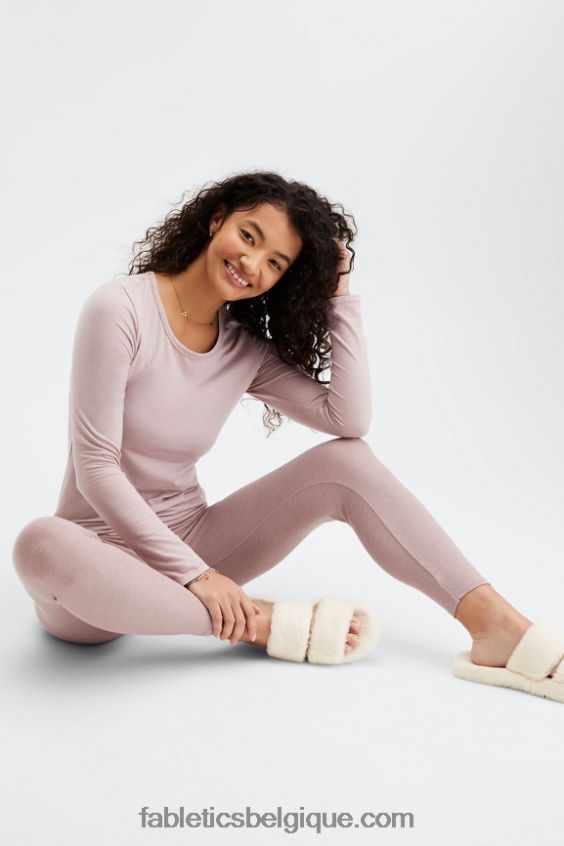 t-shirt à manches longues femmes Fabletics 404P0T2637 poussière de traînée