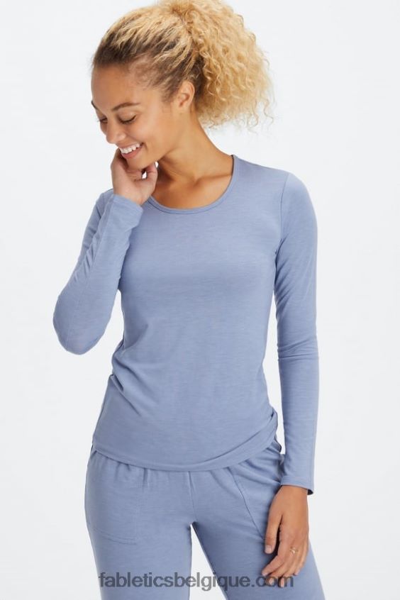 t-shirt à manches longues femmes Fabletics 404P0T2639 jean délavé
