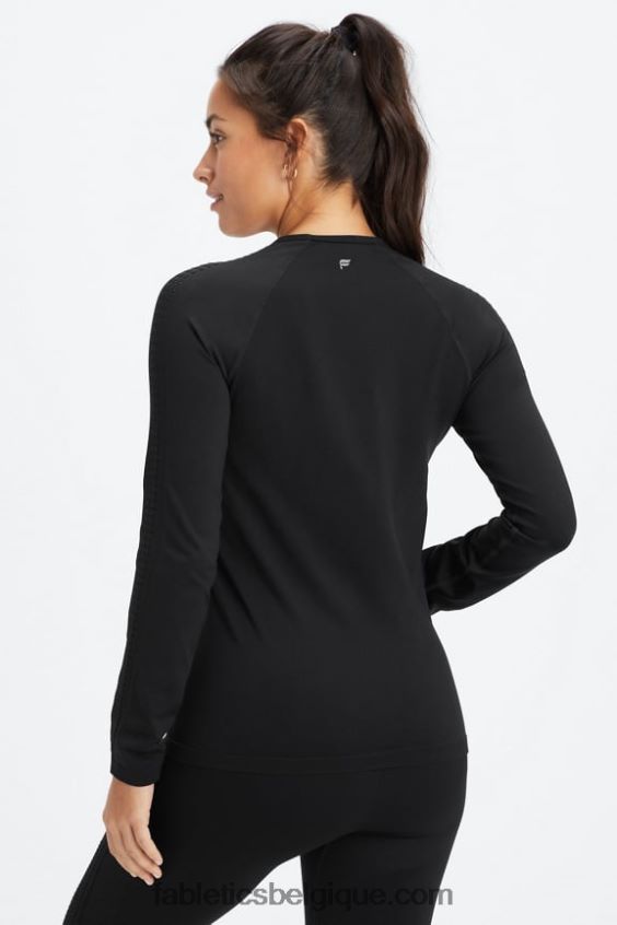 top à manches longues sans couture sync femmes Fabletics 404P0T2596 noir