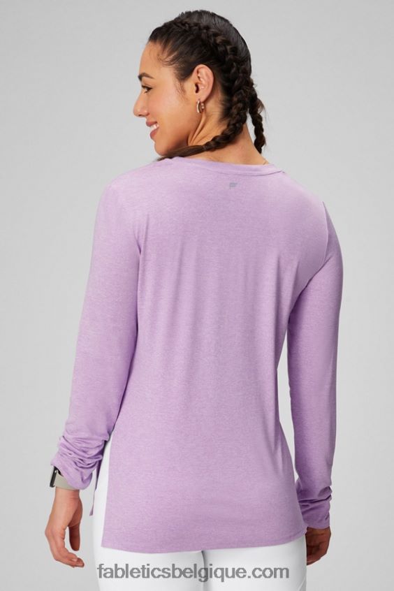 tunique à manches longues dry-flex femmes Fabletics 404P0T2588 bruyère des cavernes de cristal