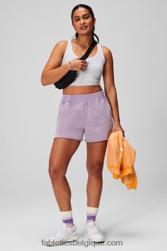 Débardeur 100% coton femmes Fabletics 404P0T2160 gris doux chiné