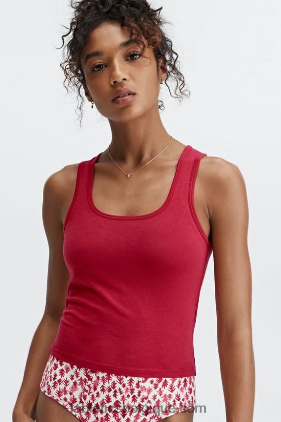 Réservoir Britt 24h/24 et 7j/7 femmes Fabletics 404P0T2256 rouge foncé