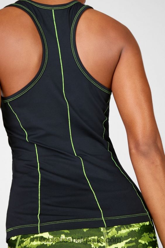 débardeur Phoenix à dos nageur femmes Fabletics 404P0T2299 pomme noire/aigre