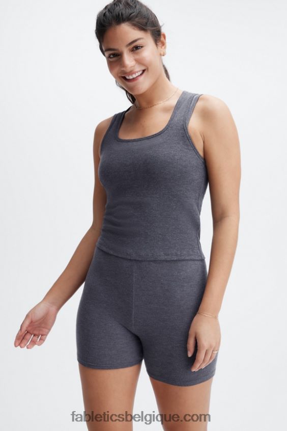 débardeur côtelé restoreknit femmes Fabletics 404P0T2271 étain