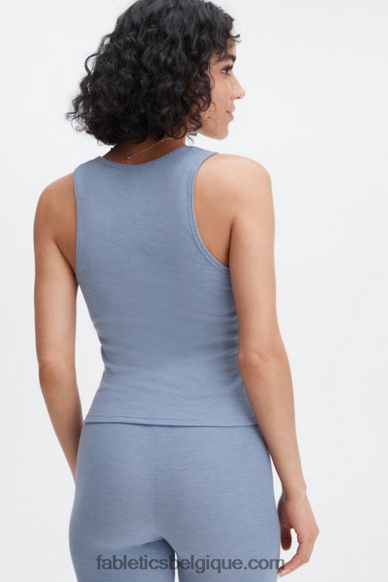 débardeur côtelé restoreknit femmes Fabletics 404P0T2272 jean délavé