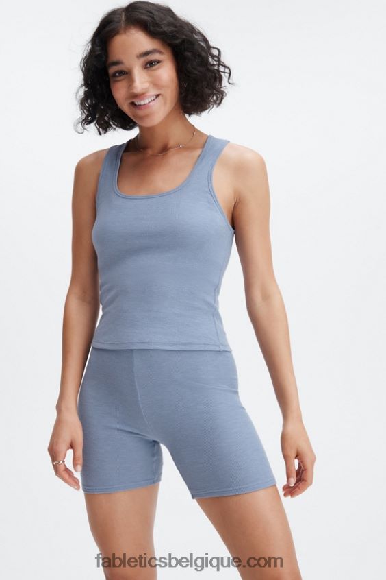 débardeur côtelé restoreknit femmes Fabletics 404P0T2272 jean délavé