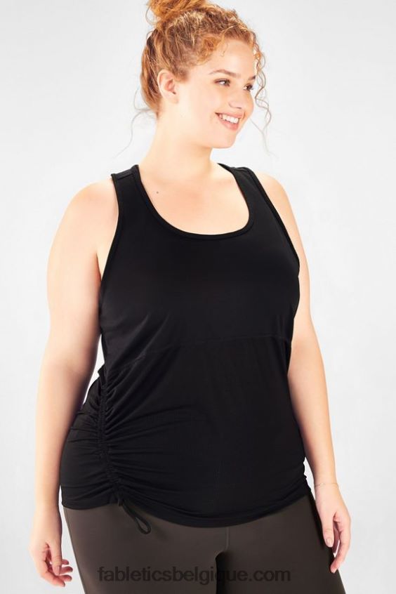 débardeur cinch incurvé cashel femmes Fabletics 404P0T2393 noir