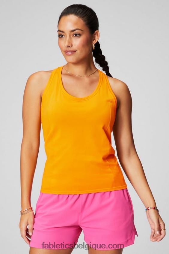 débardeur à dos nageur en plumes femmes Fabletics 404P0T2136 soleil de l'après-midi