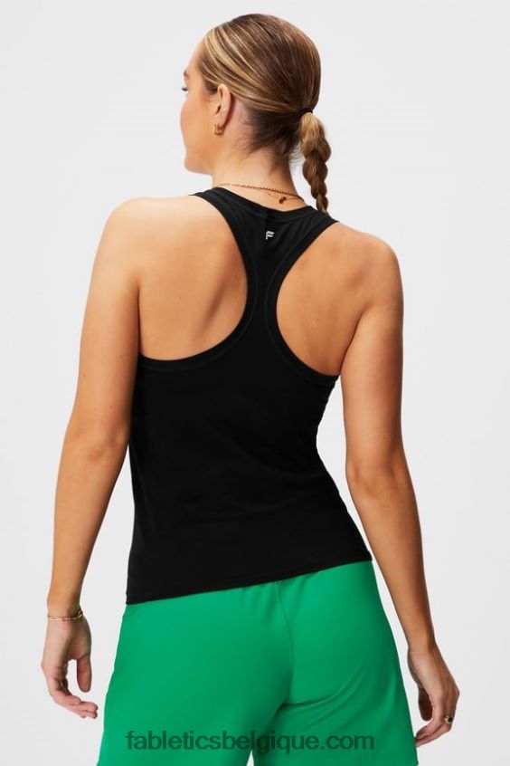 débardeur à dos nageur en plumes femmes Fabletics 404P0T2137 noir