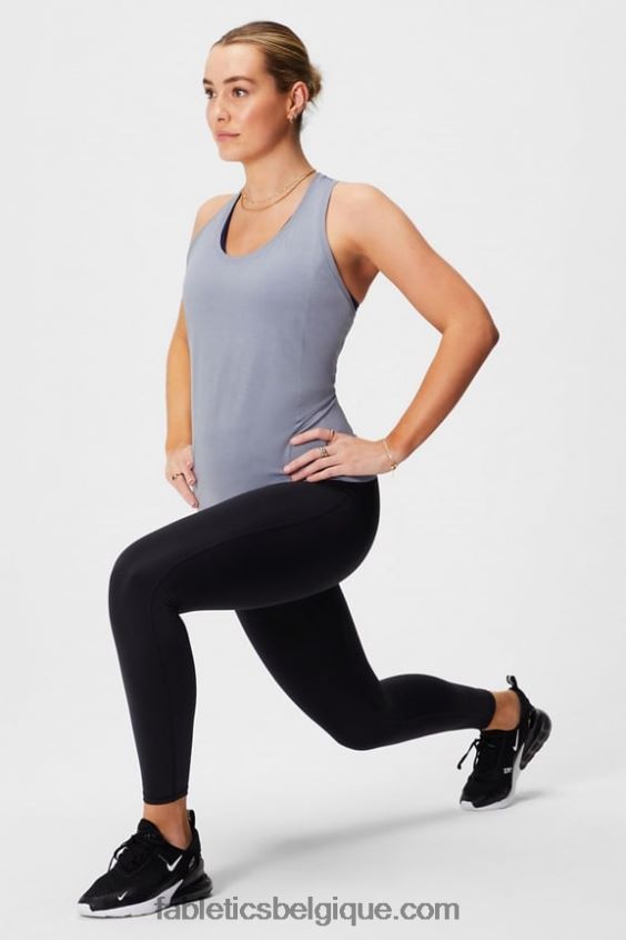 débardeur à dos nageur en plumes femmes Fabletics 404P0T2139 gris chiné classique