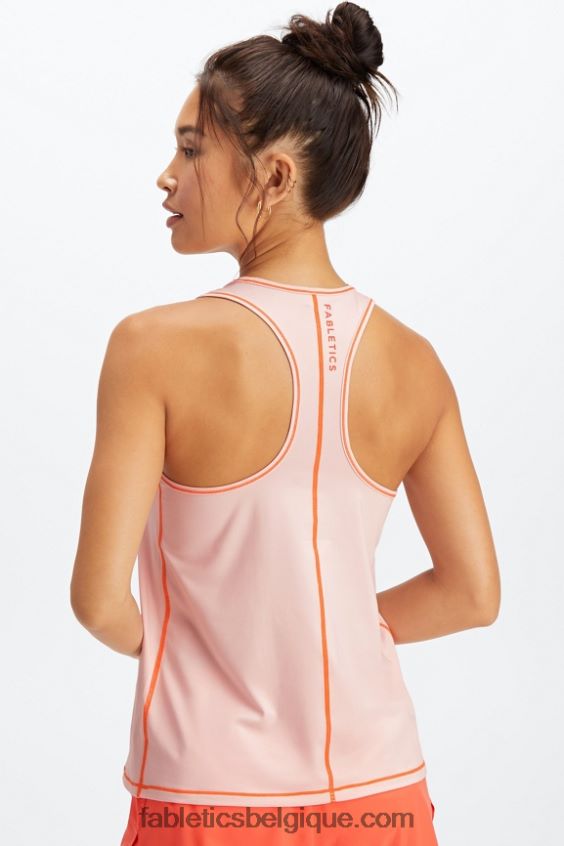 débardeur dos nageur phoenix lite femmes Fabletics 404P0T2184 carapace molle/nectar d\'orange