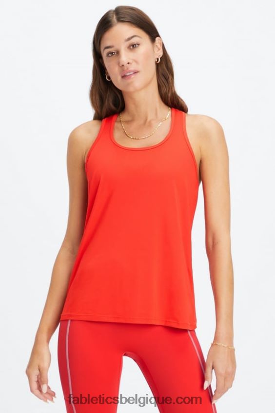 débardeur dos nageur phoenix lite femmes Fabletics 404P0T2185 cerise électrique