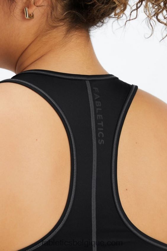 débardeur dos nageur phoenix lite femmes Fabletics 404P0T2187 noir