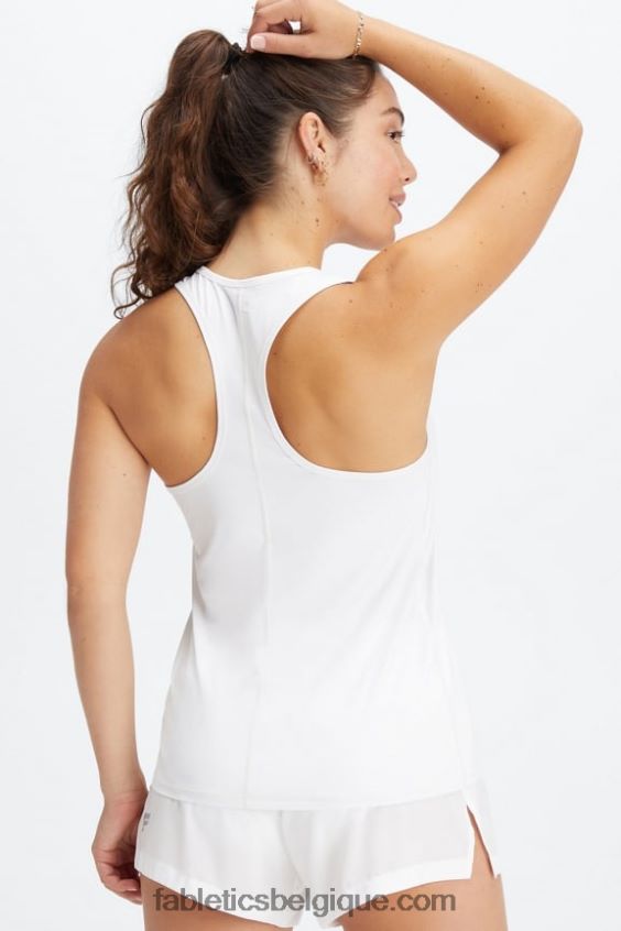 débardeur dos nageur phoenix lite femmes Fabletics 404P0T2188 blanc brillant