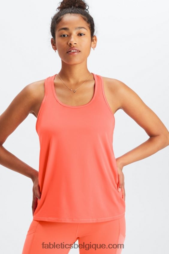 débardeur dos nageur phoenix lite femmes Fabletics 404P0T2191 atomique