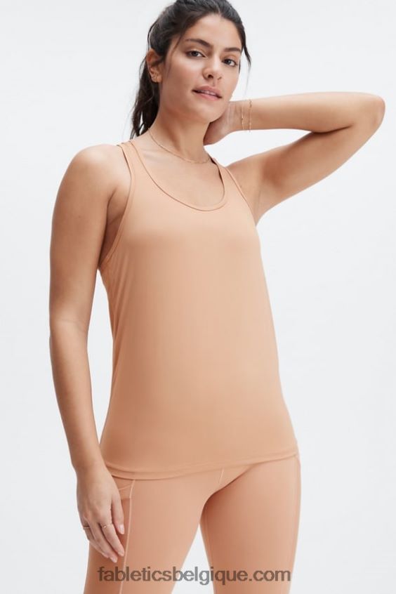 débardeur dos nageur phoenix lite femmes Fabletics 404P0T2192 bois d'érable