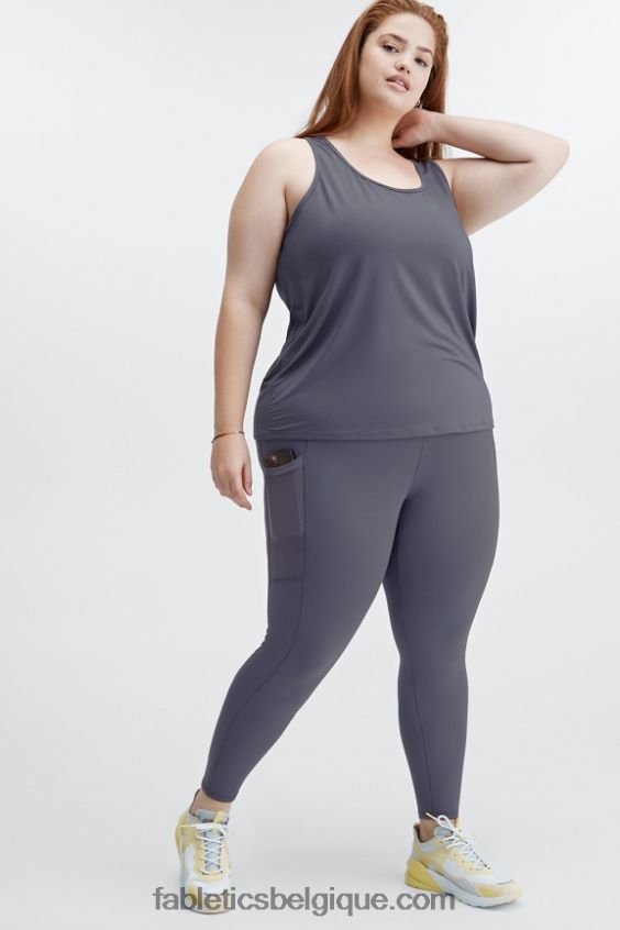 débardeur dos nageur phoenix lite femmes Fabletics 404P0T2195 étain