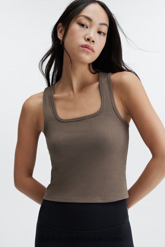 débardeur en coton à vivre femmes Fabletics 404P0T2245 frontière