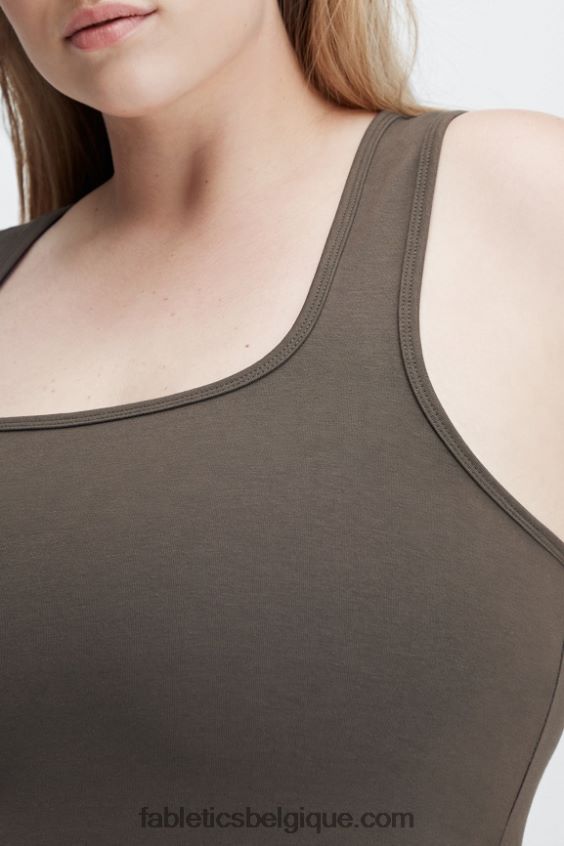 débardeur en coton à vivre femmes Fabletics 404P0T2246 frontière