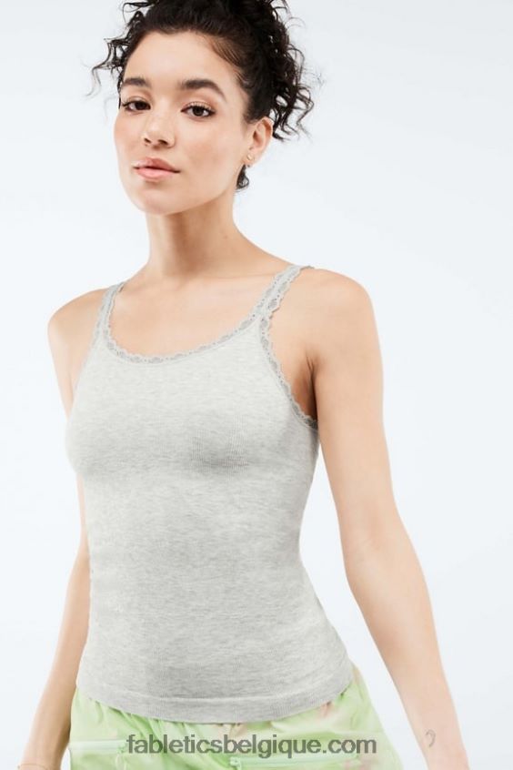 débardeur à fines bretelles sans coutures eden femmes Fabletics 404P0T2313 gris chiné