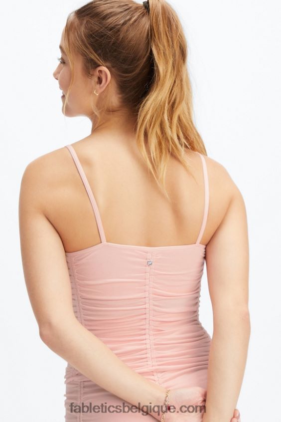 débardeur froncé sans couture anya femmes Fabletics 404P0T2241 goyave