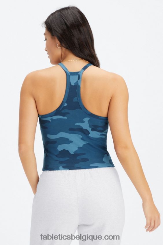 débardeur habitable femmes Fabletics 404P0T2226 grand camouflage vague de minuit