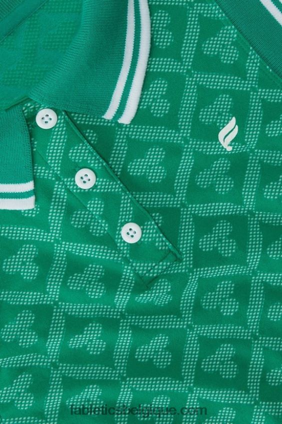 débardeur polo sans coutures femmes Fabletics 404P0T2166 jacquard château fairway