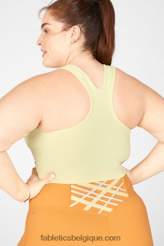 débardeur rylee sculptknit femmes Fabletics 404P0T2339 crème au citron