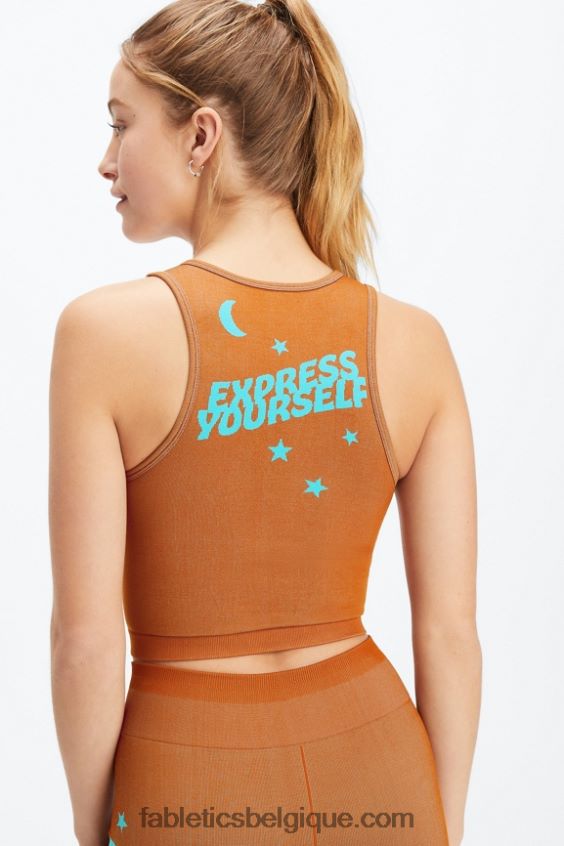 débardeur sans couture reese femmes Fabletics 404P0T2283 séquoia