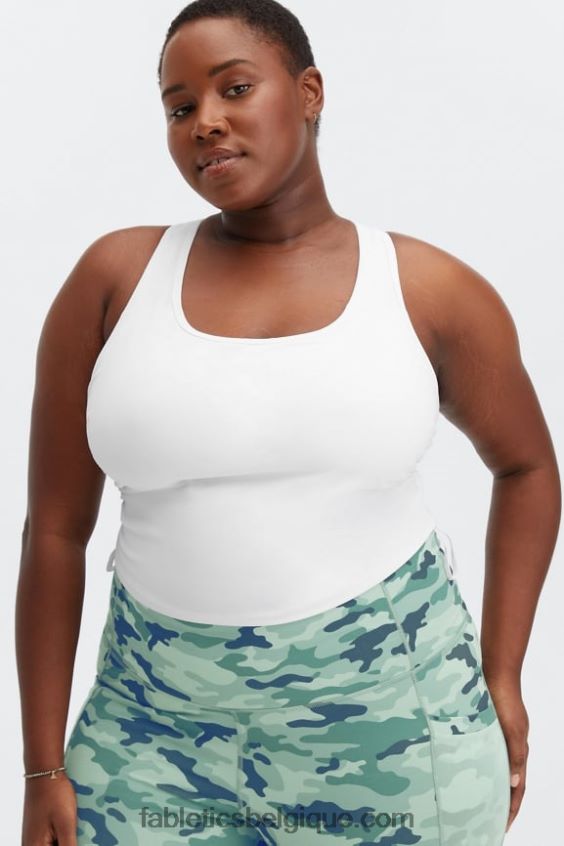 débardeur à soutien-gorge intégré jacqueline femmes Fabletics 404P0T2289 blanc