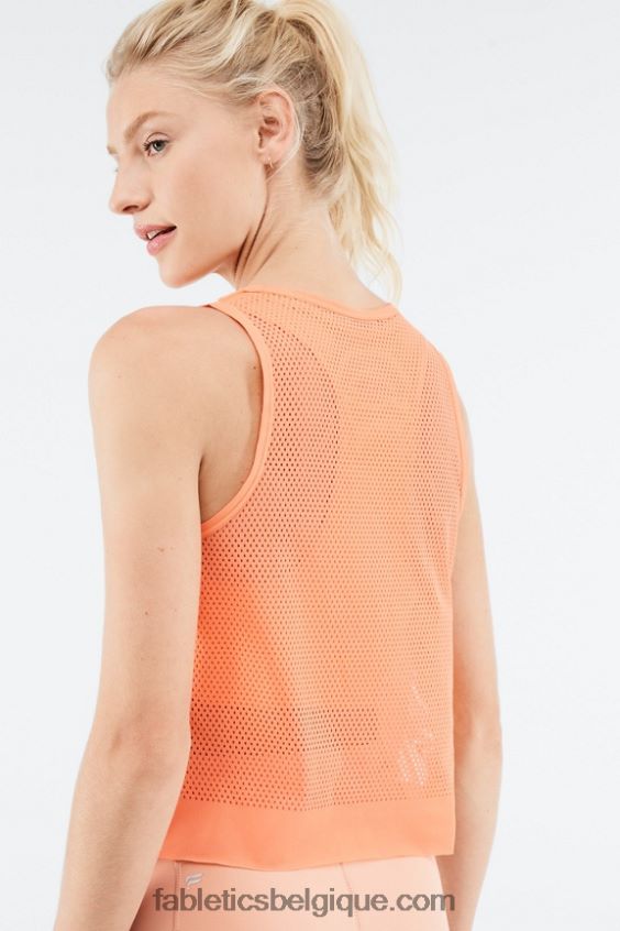 débardeur wilder sculptknit femmes Fabletics 404P0T2334 explosion d\'orange