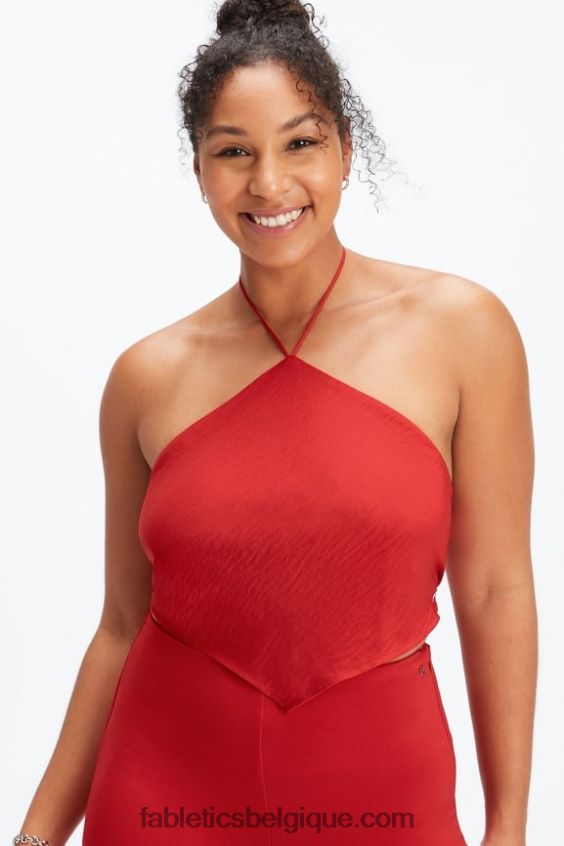 haut foulard femmes Fabletics 404P0T2276 pomme rouge