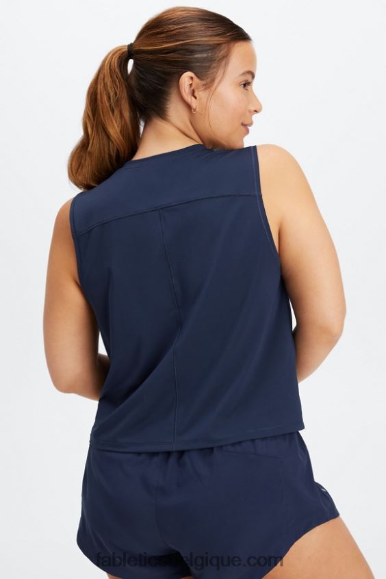 phoenix respire réservoir musculaire femmes Fabletics 404P0T2264 bleu marine/logo réfléchissant