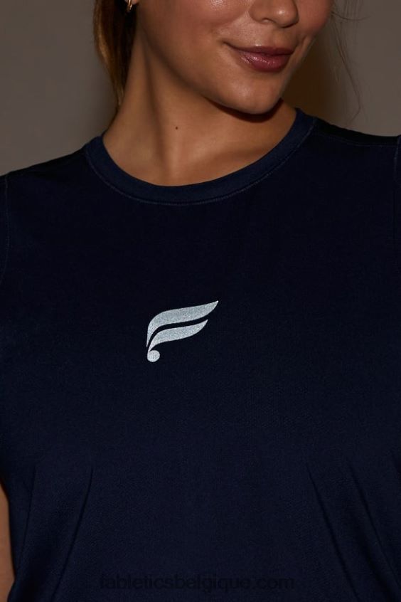 phoenix respire réservoir musculaire femmes Fabletics 404P0T2264 bleu marine/logo réfléchissant